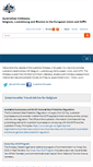 Mobile Screenshot of eu.mission.gov.au